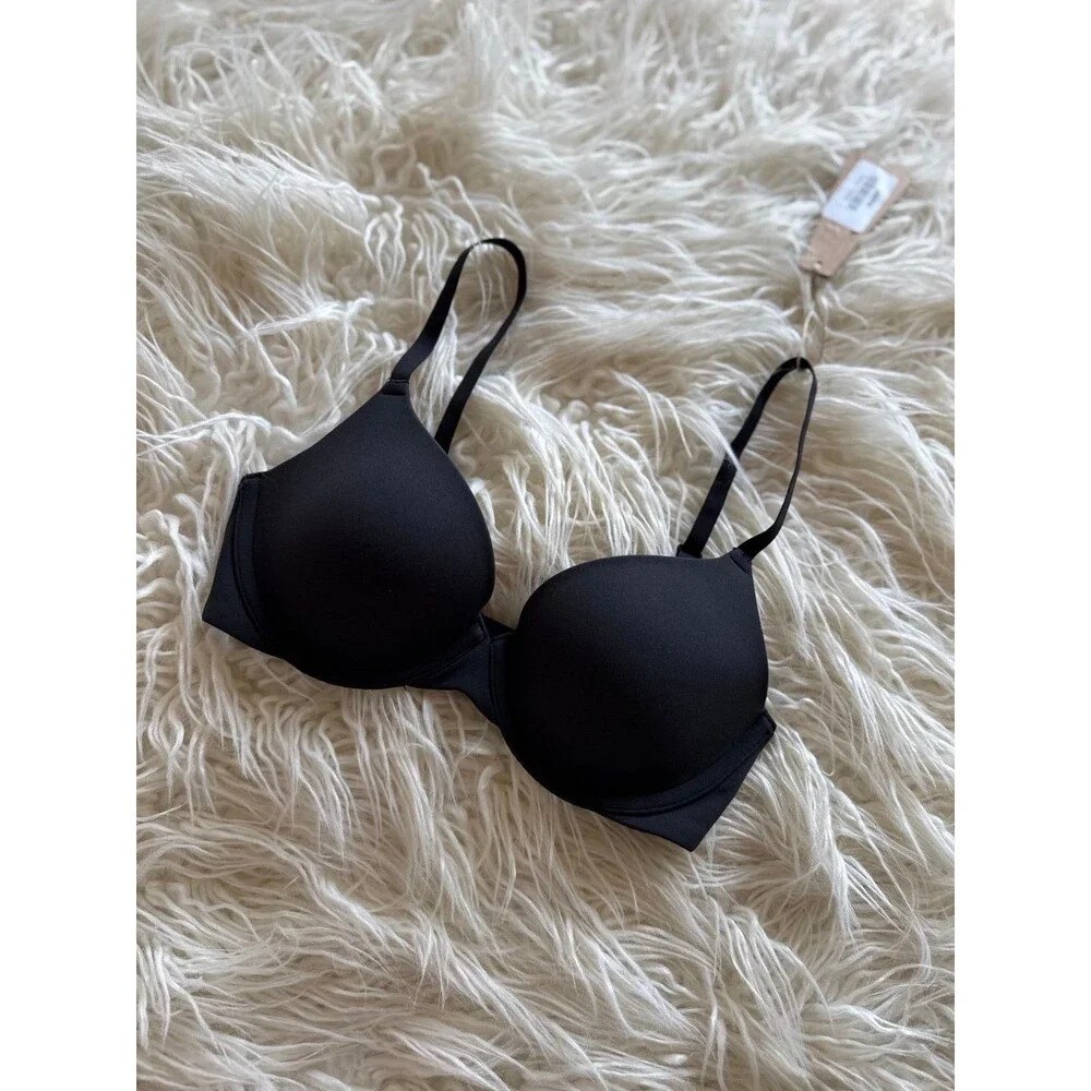 Skims Fits Everybody T-Shirt Bra Onyx Size 30C - Picture 5 of 7